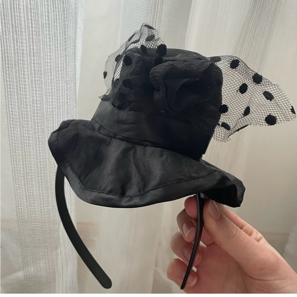 Halloween Party Black Polka Dot Hat